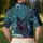 Black Cat In Water Lily Pond Scene For Moonlit Garden Evenings And Cat Lovers Alike Men's Polo Shirt - 5