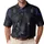 Black Wolf Amber Eyes Midnight Blue Casual Night Out Style For Wildlife Lovers Men's Polo Shirt - 1