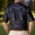 Black Wolf Amber Eyes Midnight Blue Casual Night Out Style For Wildlife Lovers Men's Polo Shirt - 5
