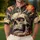 Flaming Skull Inferno Vintage Gothic Streetwear For Concert Nights And Metal Fans Men's Polo Shirt - 4