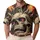 Flaming Skull Inferno Vintage Gothic Streetwear For Concert Nights And Metal Fans Men's Polo Shirt - 1