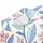 Blue Leaf And Pink Vine Resort Botanical Style For Beach Vacations And Casual Menswear Men's Polo Shirt - 6