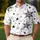 Black And White Starfield Stars For Summer Streetwear, Beach Days And Date Nights For Men Men's Polo Shirt - 4