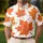 Bold Orange Maple Leaves for Autumn Gatherings, Travel and Weekend Getaways for Men Men's Polo Shirt - 4