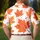 Bold Orange Maple Leaves for Autumn Gatherings, Travel and Weekend Getaways for Men Men's Polo Shirt - 5