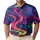 Vibrant Psychedelic Marble Swirls for Beach Parties and Festival Style for Men Men's Polo Shirt - 1