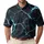 Electric Cyan Obsidian Fissures For Summer Nightlife Streetwear And Techwear Men Men's Polo Shirt - 1