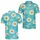 Turquoise Oxeye Daisy Botanical Golf Resort And Summer Vacation Casual Wear For Men Men's Polo Shirt - 2