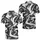Monochrome Graffiti Brush Strokes On Charcoal Black For Urban Streetwear Style Lovers Men's Polo Shirt - 2