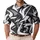 Monochrome Graffiti Brush Strokes On Charcoal Black For Urban Streetwear Style Lovers Men's Polo Shirt - 1