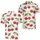 Hand-Drawn Red Cherries And Green Leaves For Summer Beach Dates And Casual Wear Men Men's Polo Shirt - 2