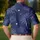 Navy Fireworks And Red White Stars For Fourth Of July Celebrations Men's Polo Shirt - 5