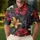 Dark Tropical Hibiscus And Lily Botanicals For Resort Evenings And Garden Parties Men's Polo Shirt - 4