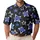 Royal Blue And White Stars On Charcoal For Casual Dates, Beach Trips And Everyday Wear Men's Polo Shirt - 1
