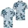 Blue Teal Botanical Leaf Motif For Beach Vacations, Resort Wear And Casual Dates Men's Polo Shirt - 2