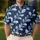 Icy Blue Botanical Leaves For Resort Getaways And Beach Vacations Men Men's Polo Shirt - 4