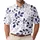 Navy Botanical Vine Leaves For Resort Travel, Golf Days And Smart Casual Men's Style Men's Polo Shirt - 1