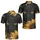 Black Cat With Golden Sunflowers Night Garden Style For Casual Dates And Cat Lovers Men's Polo Shirt - 2