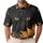 Black Cat With Golden Sunflowers Night Garden Style For Casual Dates And Cat Lovers Men's Polo Shirt - 1