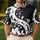 Monochrome Baroque Botanical Acanthus Motif For Evening Resort Wear And Smart Casual Men Men's Polo Shirt - 4