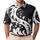 Monochrome Baroque Botanical Acanthus Motif For Evening Resort Wear And Smart Casual Men Men's Polo Shirt - 1