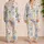 Kawaii Panda Elephant and Kitten Parade for Cozy Nights and Relaxed Weekend Lounging Satin Pajamas Set - 2