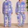 Kawaii Cats Hearts And Stars Cozy Sleepwear For Girls Bedtime Lounging Satin Pajamas Set - 2