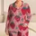 Strawberry Blossom Pink Fruit Motif for Cozy Bedtime and Relaxed Women’s Lounging Satin Pajamas Set - 1