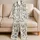 Playful Black Teddy Bear Faces For Cozy Sleepwear Lovers And Cute Gifts For Women Satin Pajamas Set - 5