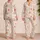 Vintage Cottage Garden Florals for Cozy Summer Lounging Women Satin Pajamas Set - 2