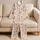 Vintage Cottage Garden Florals for Cozy Summer Lounging Women Satin Pajamas Set - 5