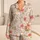 Vintage Cottage Garden Florals for Cozy Summer Lounging Women Satin Pajamas Set - 1