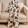Highland Cow And Black Ribbon Bow Cottagecore Bedtime Gift For Women And Cow Lovers Satin Pajamas Set - 5