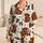 Highland Cow And Black Ribbon Bow Cottagecore Bedtime Gift For Women And Cow Lovers Satin Pajamas Set - 1