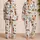 Dachshund Dog Paw And Bone Sleepwear Set For Cozy Lounging Women Satin Pajamas Set - 2