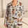 Dachshund Dog Paw And Bone Sleepwear Set For Cozy Lounging Women Satin Pajamas Set - 1