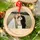 Personalized Couple Photo Glass Christmas Ornament For Couples, Custom Picture Keepsake Anniversary Gift - 3