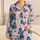 Sky Blue Butterfly Beauty Motif For Relaxing Evening And Bridal Shower Gifts For Women Satin Pajamas Set - 1