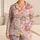 Cute Baby Dinosaurs For Cozy Sleepwear And Relaxing Lounging Satin Pajamas Set - 1