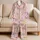 Cute Baby Dinosaurs For Cozy Sleepwear And Relaxing Lounging Satin Pajamas Set - 5