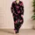 Pink Butterflies on Black for Cozy Home Lounging and Relaxed Evening Wear for Women Satin Pajamas Set - 4