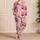 Cherry Bow Heart Motif for Romantic Lounging, Bridal Weekends and Gift Giving Moments Satin Pajamas Set - 4