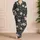 Ivory Garden Florals for Cozy Evenings and Romantic Cottagecore Home Style for Her Satin Pajamas Set - 4