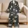 Ivory Garden Florals for Cozy Evenings and Romantic Cottagecore Home Style for Her Satin Pajamas Set - 5