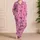 Black Ribbon Bows on Candy Pink for Cozy Nights, Bridal Gifts, and Women’s Lounge Style Satin Pajamas Set - 4
