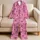 Black Ribbon Bows on Candy Pink for Cozy Nights, Bridal Gifts, and Women’s Lounge Style Satin Pajamas Set - 5
