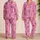 Black Ribbon Bows on Candy Pink for Cozy Nights, Bridal Gifts, and Women’s Lounge Style Satin Pajamas Set - 2