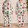 Red Aqua Green Ribbon Bows And Hearts For Valentine Lounge Gifts Satin Pajamas Set - 2