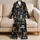 Vintage Teddy Bears And Gold Bows For Cozy Evenings And Relaxed Home Lounging For Women At Night Satin Pajamas Set - 5