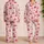 Retro Pink Cherry Motifs For Cozy Nights, Weekend Relaxing, And Gift Giving For Women Satin Pajamas Set - 2
